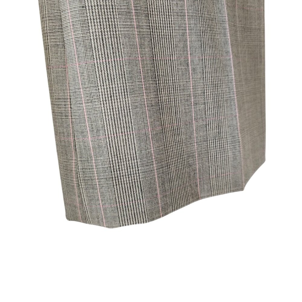 Petite Sophisticate Fully Lined Glen Plaid Dress Slacks | EUC | 2P | Gray Pink - Picture 12 of 15